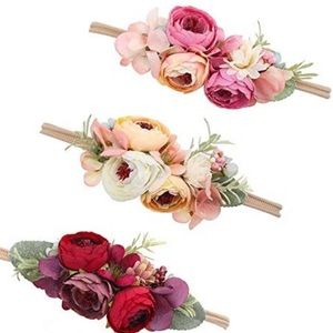 Baby Girl Floral headband set - 3 flower crown